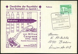 1983 (23.6.) 1080 BERLIN 8, Sonderstempel William Congreve = Erfolgreicher Raketen-Konstrukteur In Den Napoleonischen Kr - Autres & Non Classés