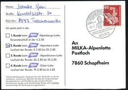 1985 8593 TIRSCHENREUTH, Handwerbestempel 200. Geburtstag Joh. A. Schmeller (Sprachforscher) Teilnehmer An Den Freiheits - Otros & Sin Clasificación