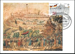 1982 6730 NEUSTADT AN DER WEINSTRASSE 1, 2 Verschiedene Sonderstempel "Hambacher Fest" (Revolution 1848) Je Auf Passende - Otros & Sin Clasificación