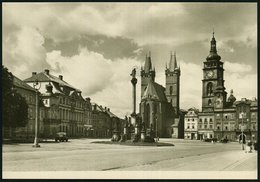 1952 TSCHECHOSLOWAKEI, 1,50 Kc. Bildganzsache Gottwald: Hradec Kralove = Königgrätz (Hl. Geist-Kathedrale U. Mariensäule - Other & Unclassified