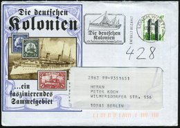 1997 73545 LORCH, Absenderstempel (= Vorausentwertung) "Die Deutschen Kolonien" (Fa. Sieger) = Kaiser-Yacht "Hohenzoller - Sonstige & Ohne Zuordnung