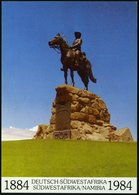 1984 BERLIN, PP 25 Pf. + 40 Pf. Burgen: Deutsch-Südwestafrika (Namibia) Mit Kolonial-Denkmal "Der Reiter Von Südwest" (i - Sonstige & Ohne Zuordnung