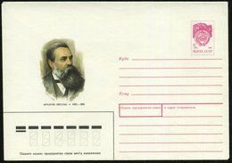 1990 UdSSR. 5 Kop. Sonder-Ganzsachen-Umschlag: Friedrich Engels (Brustbild), Ungebr. - Karl Marx & Arbeiterbewegung / Wo - Other & Unclassified