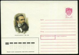 1990 UdSSR. 5 Kop. Sonder-Ganzsachen-Umschlag: Friedrich Engels (Brustbild), Ungebr. - Karl Marx & Arbeiterbewegung / Wo - Otros & Sin Clasificación