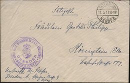 1917 (11.5.) DRESDEN-NEUST. 6, 1K-Brücke + Briefstempel XIII. Armeekorps (sächs.), Feldpostbrief - I. Weltkrieg (1914-18 - Altri & Non Classificati