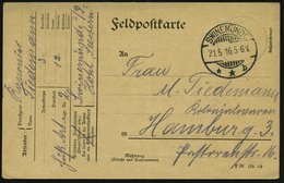 1916 (21.5.) SWINEMÜNDE, 1K-Gitter + Hs. Abs.: Artl. Regt. Nr. 2, Hotel "Seestern", Feldpostkarte - I. Weltkrieg (1914-1 - Other & Unclassified