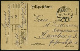 1916 (21.5.) SWINEMÜNDE, 1K-Gitter + Hs. Abs.: Artl. Regt. Nr. 2, Hotel "Seestern", Feldpostkarte - I. Weltkrieg (1914-1 - Altri & Non Classificati