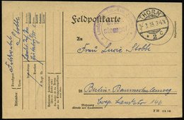 1916 (3.3.) THORN 2, 1K--Gitter-Brücke + Briefstempel: Landst. Inf. Ers. Batl. Jüterbog, Feldpostkarte - I. Weltkrieg (1 - Sonstige & Ohne Zuordnung