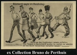 1914 DEUTSCHES REICH, S/ W.-Propaganga-Künstler-Ak. Mit Bismarck-Zitat, Sign. Ad(olf) Hoffmann, Ungebr. (Verlag Wilh. S. - Other & Unclassified