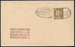 1926 (27.5.) BERLIN-CHARLOTTENBURG 2, Maschinen-Werbestempel Bezieht Sich Auf Den Abzug Der Belgischen U. Französ. Trupp - Other & Unclassified