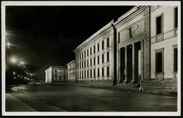 1939 (18.2.) Berlin, S/ W.-Foto-Ak.: Neue Reichskanzlei  Bei Nacht (1934-39, Geplant Von Albert Speer) + Maschinen-Werbe - Otros & Sin Clasificación