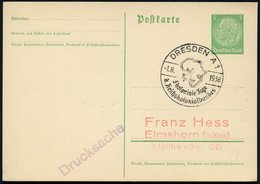 1938 (1.8.) DRESDEN A 1, Sonderstempel Reichskolonialbund (Afrikakarte Mit Ehem. Deutschen Kolonien), Inl.-Karte (Bo.87) - Other & Unclassified