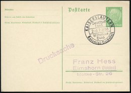 1938 (Juli) KAISERSLAUTERN, Sonderstempel Kolonial-Volksfest, Inl.-Karte (Bo.6) - III. Reich 1933-45 & Deutsche Kolonien - Sonstige & Ohne Zuordnung