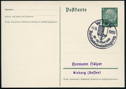 1939 (19.5.) WIEN, Sonderstempel Reichskolonialtagung (NS-Kolonialflagge), Inl.-Karte (Bo.34) - III. Reich 1933-45 & Deu - Other & Unclassified