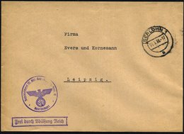 1939 (18.3.) ISERLOHN 1, 2K-Steg + Briefstempel IV. Abt. Kavallerie-Schwadron Regt. 44, Wehrmachts-Dienstbrief - Deutsch - Other & Unclassified