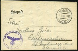 1941 (31.3.) BAD SAAROW, 1K-Brücke + Briefstempel: Luftsperrersatzabt. Nr.11, Feldpost-Faltbrief Mit Inhalt (n. Reichens - Otros & Sin Clasificación