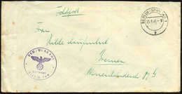 1941 (25.8.) BERLIN-SPANDAU 1, 2K-Steg + Viol. Briefstempel OKW (Oberkdo. Wehrmacht) Wi.(rtschafts) Rü.(stungs) Amt + Rs - Autres & Non Classés