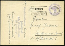 1942 (9.11.) Berlin-Charlottenburg 2 + Briefstempel: Stellv. Generalkommando III. Armeekorps + Abs.-4L, Feldpostkarte -  - Autres & Non Classés