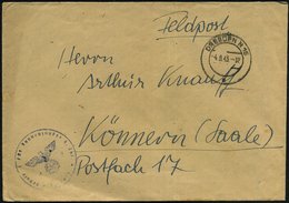 1943 (4.9.) DRESDEN N 15, 2K-Steg + Briefstempel Schule I Für Fahnenjunker Der Jnf.(anterie), Feldpostbrief - Der 2. Wel - Other & Unclassified