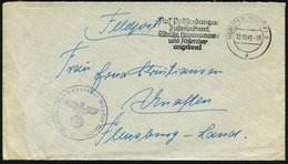 1942 (12.10.) MÜNSTER (WESTF) 2, Maschinen-Werbestempel + Briefstempel: Wehrmachtskommandantur Münster  (Westf), Rs. Hs. - Autres & Non Classés