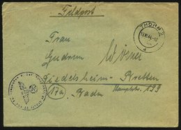 1944 (13.10.) THORN, 2K-Steg + Briefstempel (teils Etw. Undeutl.): Schule IV Für Fahnenjunker D. Jnf.(antrie) + Hs. Abs. - Other & Unclassified