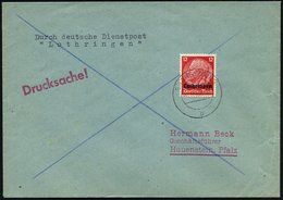 1941 (21.11.) LOTHRINGEN, 2K-Steg: SAARGEMÜND, Fernbrief (Mi.7 EF) - Der 2. Weltkrieg 1939-45 / World War II / Guerre Mo - Other & Unclassified