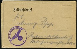 1940 (29.7.) DEUTSCHES REICH, Briefstempel: Wehrmachtdienstpost + Rs. Hs. Abs.: "Fp.-Nr. 28920" = Heeresverwaltungsamt B - Other & Unclassified