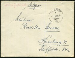 1940 (28.11.) DEUTSCHES REICH, Feldpost-Normstempel + Rs. Briefstempel : Wehrmachtdekan.. Feldpostnr. 11333 = Armee-Ober - Other & Unclassified