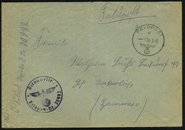 1942 (8.3.) DEUTSCHES REICH, Feldpost-Normstempel + Briefstempel Fp.-Nr.: 30 992 = 6. Fahrkolonne, Inf.-Div. Kol. 131 (B - Other & Unclassified