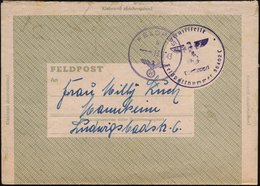 1943 (13.6.) DEUTSCHES REICH, Feldpost-Normstempel + Briefstempel Fp.-Nr. 35402 = Stab II, Inf.-Regt. 636, Feldpost-Falt - Other & Unclassified