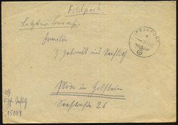 1943 (14.12.) DEUTSCHES REICH,  Feldpost-Normstempel + Hs. Fp.-Nr. 15009 = 1./  Panzer-Aufklärungs-Abt. 8, Feldpostbrief - Other & Unclassified