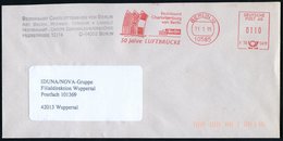 1999 (11.1.) 10585 BERLIN 10, Absender-Freistempel "Deutsche Post AG": 50 Jahre LUFTBRÜCKE Bezirksamt Charlottenburg (Fl - Autres & Non Classés