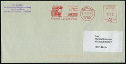 1998 12169 BERLIN 41, Absender-Freistempel "DEUTSCHE POST AG": 50 Jahre LUFTBRÜCKE Bezirksamt Steglitz (Flaggen Der West - Andere & Zonder Classificatie