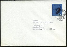 1960 B.R.D., 40 Pf. George Marshall (1. Todestag, Friedens-Nobelpreis 1953), EF Auf Inl.-Doppelbrief (in Die DDR) - Die  - Autres & Non Classés
