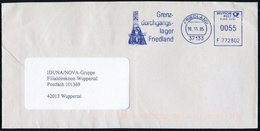 2005 (10.11.) 37133 FRIEDLAND, Blauer Absender-Freistempel Granzdurchgangslager (Freiheitsglocke) - Flüchtlinge & Suchdi - Sonstige & Ohne Zuordnung