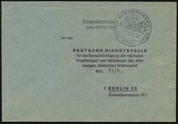 1973 (27.11.) 6521 WACHENHEIM, Hand-Werbestempel Auf Portofreiem WASt.-Dienstbrief (n. Berlin) - Flüchtlinge & Suchdiens - Autres & Non Classés