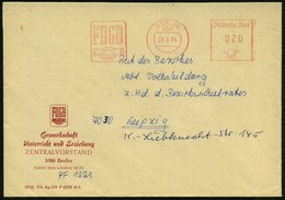 1984 108 BERLIN, Absender-Freistempel: FDGB (= DDR-Einheits-Gewerkschaft) Motivgleicher Fernbrief - SBZ & DDR / Russian  - Other & Unclassified