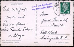 1963 (8.10.) BISMARK (ALTM), 2K-Steg + Propaganda-Nebenstempel, Bedarfs-Ak.: Bismark, Stendaler Straße (n. Halle) - SBZ  - Sonstige & Ohne Zuordnung