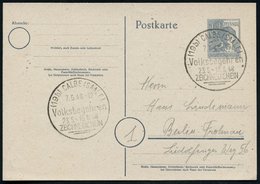 1948 (7.6.) (19 A) CALBE (SAALE), Handwerbestempel Volksabstimmung, Inl.-Karte (Bo.2) - SBZ & DDR / Russian Occupied Zon - Sonstige & Ohne Zuordnung