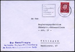 1959 (29.10.) (1) BERLIN SW 11, Maschinen-Werbestempel + Abs.-Stempel: Bundesnotaufnahmeverfahren Berlin = Flüchtlingsbe - Autres & Non Classés