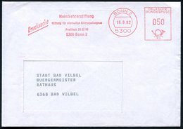 1982 5300 BONN 2, Absender-Freistempel Heimkehrerstiftung Für Ehem. Kriegsgefangene, Inl.-Brief - Geschichte Der Bundesr - Altri & Non Classificati