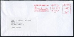 1982 (5.8.) 5300 BONN 12, Absender-Freistempel DEUTSCHER BUNDESTAG (Bundeshaus Und "Langer Eugen"), Rs. Abs.-Vordruck, F - Other & Unclassified