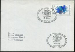 1986 (25.9.) 5300 BONN 1, Sonderstempel : Internat. Familienkonferenz Im Jahr Des Friedens, Inl.-Brief - Geschichte Der  - Autres & Non Classés