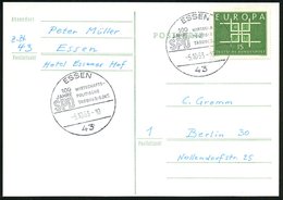 1963 (5.10.) 43 ESSEN, Sonderstempel SPD-Jubiläum, Inl.-Karte (Bo.156) - Geschichte Der Bundesrepublik Deutschland 1949- - Other & Unclassified