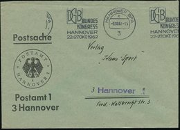 1962 (9.10.) 3 HANNOVER BPA, Band-Maschinen-Werbestempel: DGB-Kongress Auf Postdienstbrief, Ex Slg. A. Meschenmoser (Bo. - Altri & Non Classificati