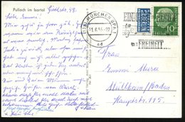 1955 (13 B) MÜNCHEN BPA 1, Maschinen-Werbestempel Nationahymne (Text U. Noten), Bedarfskarte (Bo.S 723 B) - Geschichte D - Other & Unclassified