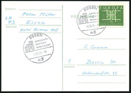 1964 (11.6.) 66 SAARBRÜCKEN, Sonderstempel SPD-Konferenz, Inl.-Karte (Bo.60) - Geschichte Der Bundesrepublik Deutschland - Andere & Zonder Classificatie
