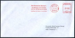 1991 (11.9.) 5300 BONN 12, Absender-Freistempel "Die Deutsche Einheit.." (Auswärtiges Amt) Inl.-Brief - Wiedervereinigun - Altri & Non Classificati