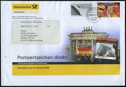 2009 92637 WEIDEN OPF., 90 C. Bundeskartellamt + 55 C. Sonder-Dienstganzsacvhe Versandstelle Post: Brandenburger Tor (rs - Andere & Zonder Classificatie