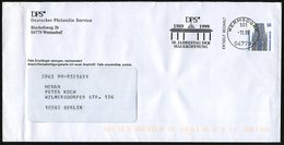 1999 (Nov.) 04779 WERMSDORF/ 501, Absenderstempel (= Vorausentwerting): DPS "10. Jahrestag Maueröffnung" = Brandenbg. To - Sonstige & Ohne Zuordnung